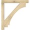 Ekena Millwork Imperial Block Rough Sawn Bracket w/ Offset Brace, Douglas Fir, 6"W x 40"D x 44"H BKT0604X40X44IMP05RDF - alternate 3